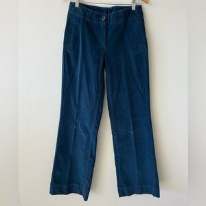 Garnet Hill Deep Blue Straight Leg Pants